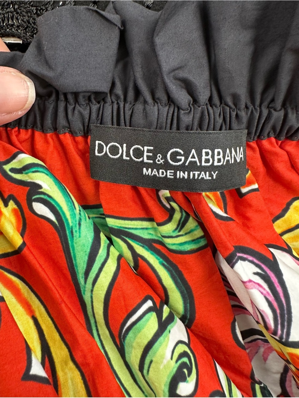 Dolce & Gabbana Sicilian Carretto Off Shoulder Cotton Midi Dress IT 40 - Picture 7 of 11